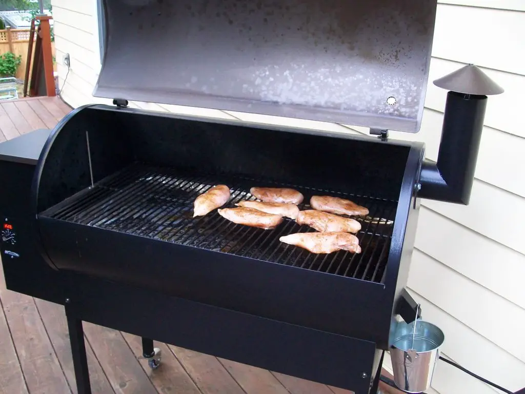 using pellet grill