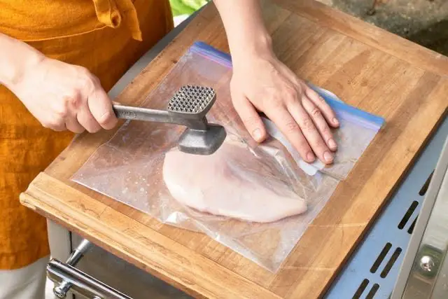 flatten chicken breast