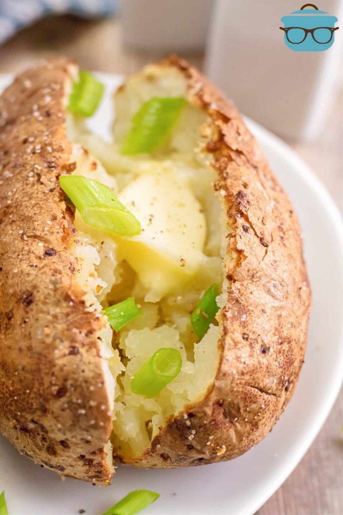 French Onion Air Fryer Baked Potatoes