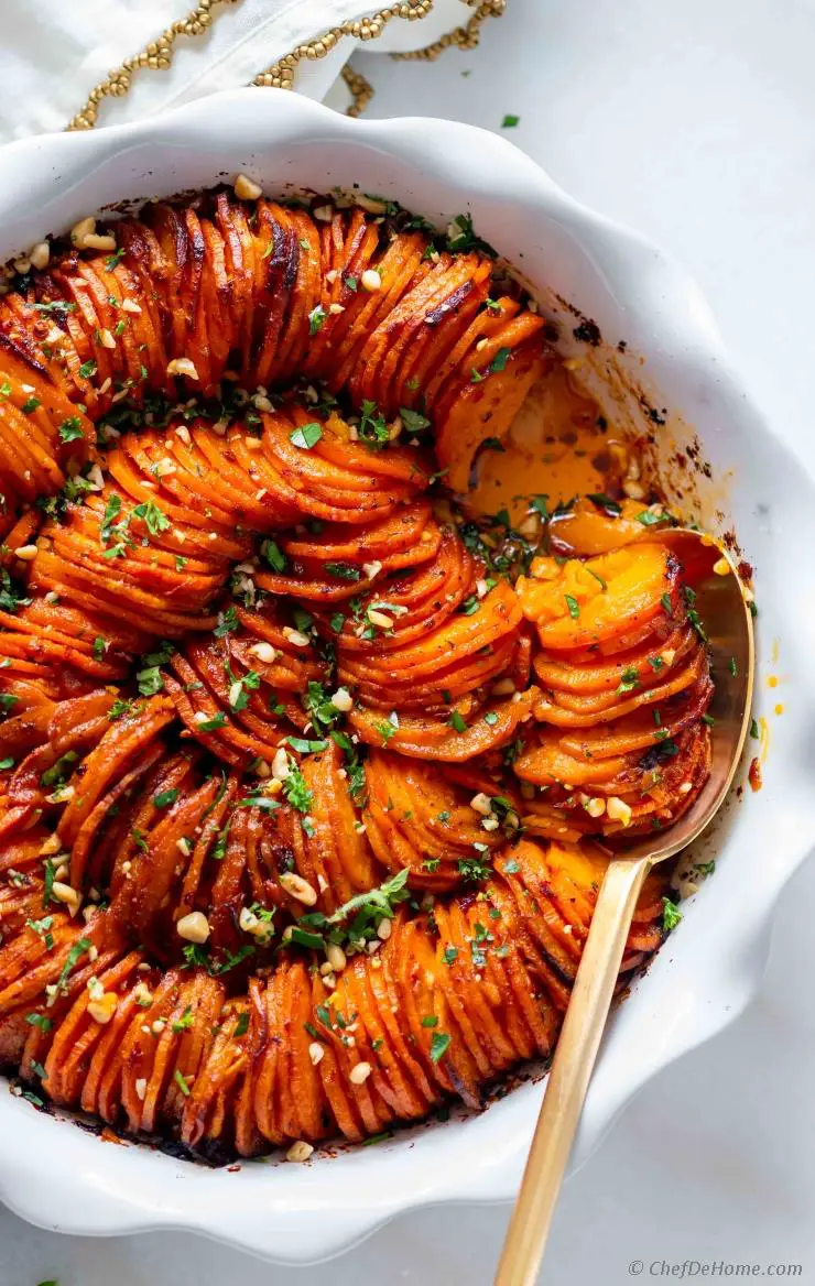 Hasselback Sweet Potato Casserole