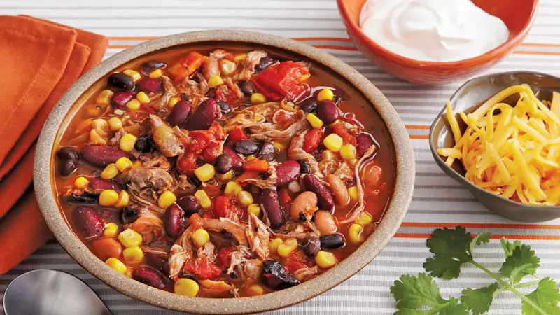 Smoky pork taco soup