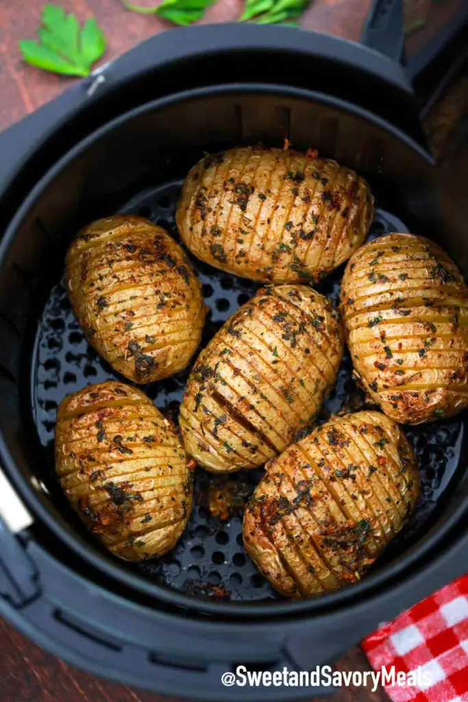 Air Fryer Hassleback Potatoes recipe