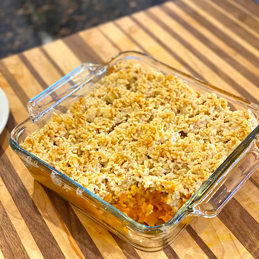 Rice Krispie Sweet Potato Casserole