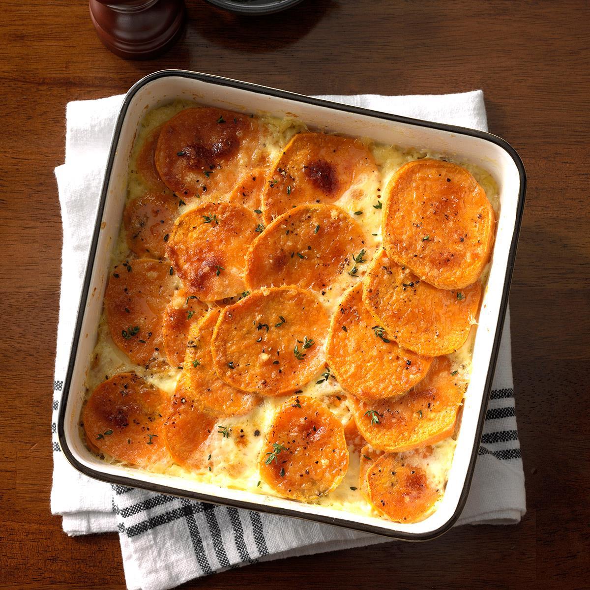 Sweet Potatoes Gratin