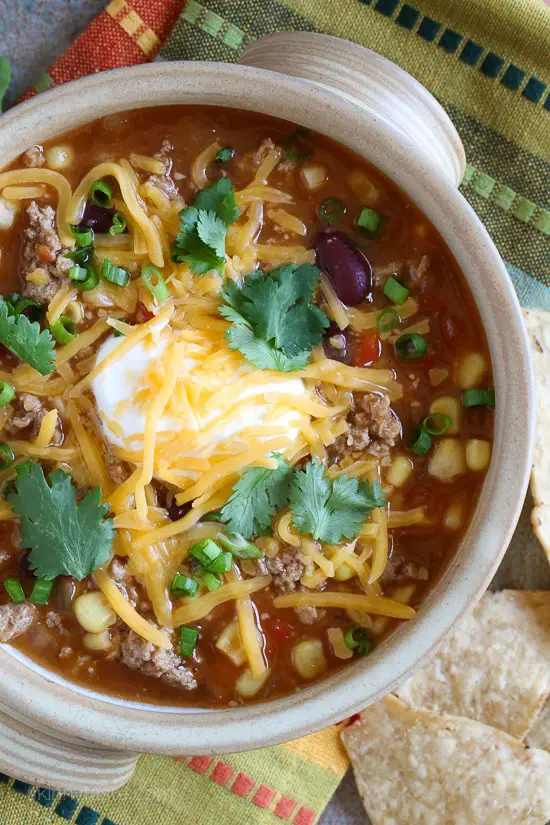 Turkey Chili Taco Soup