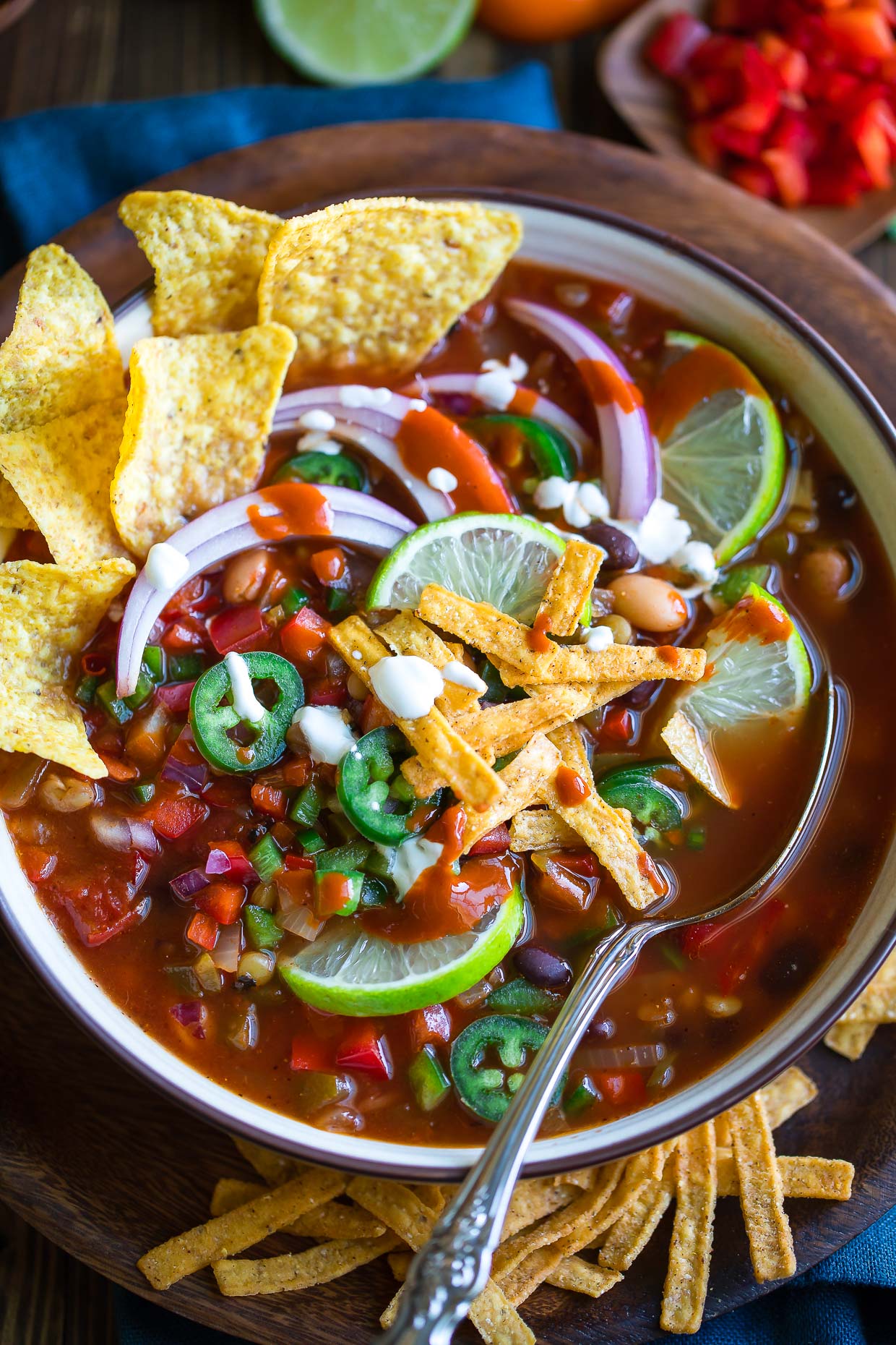 Slow cooker taco soup