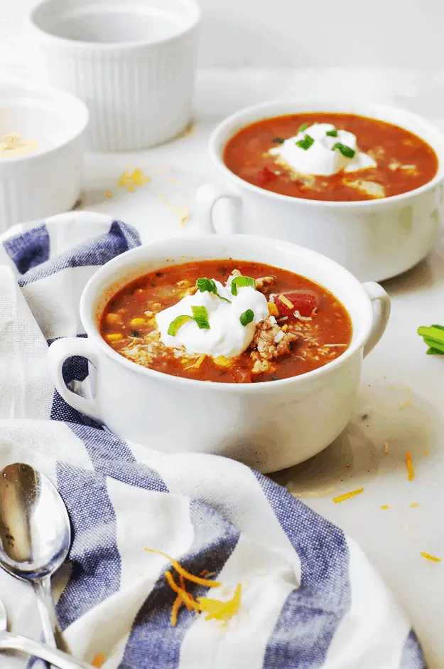 Hearty And Healthy Taco Soup