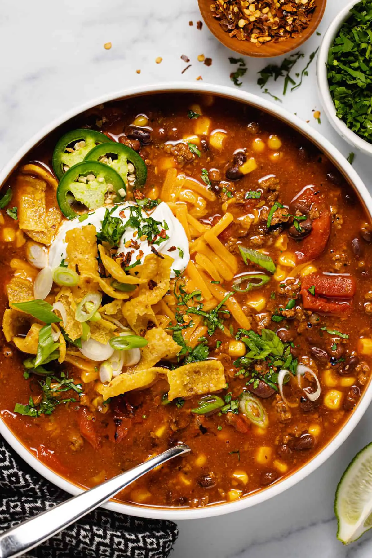 20-minute instant pot taco soup