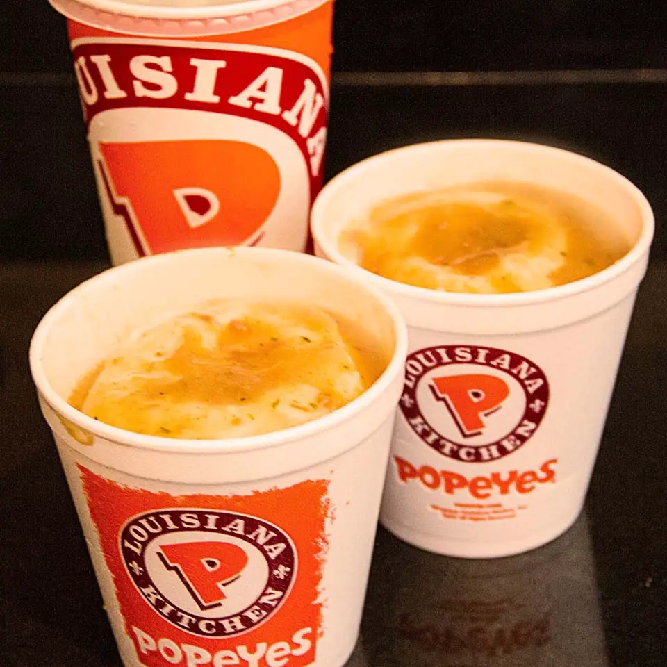 Popeyes mashed potato details