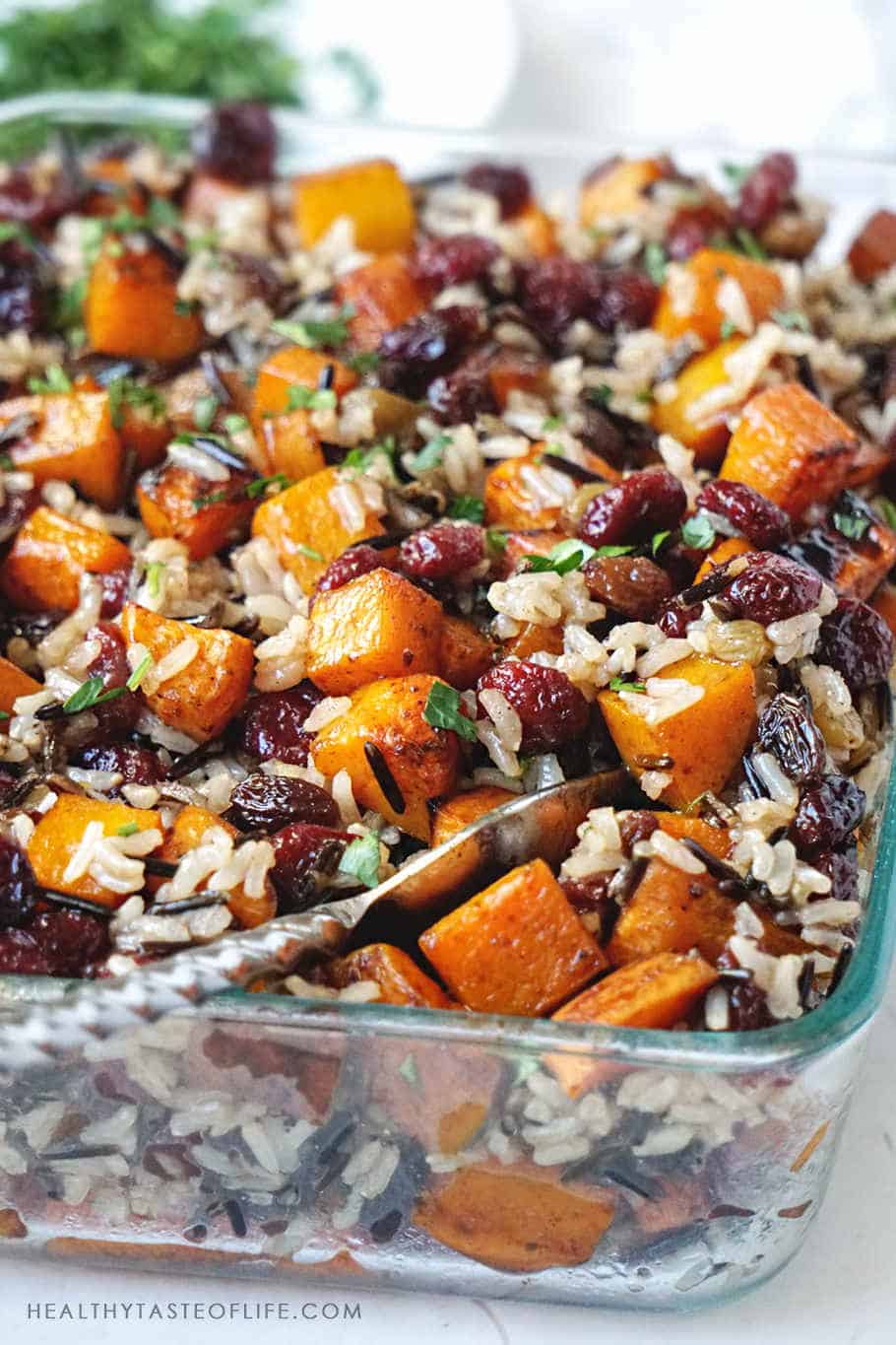 Healthy Butternut Sweet Potato Casserole