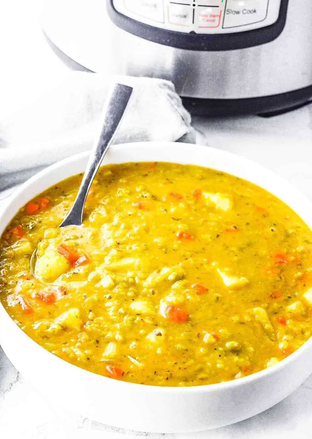 Simple instant pot pea soup